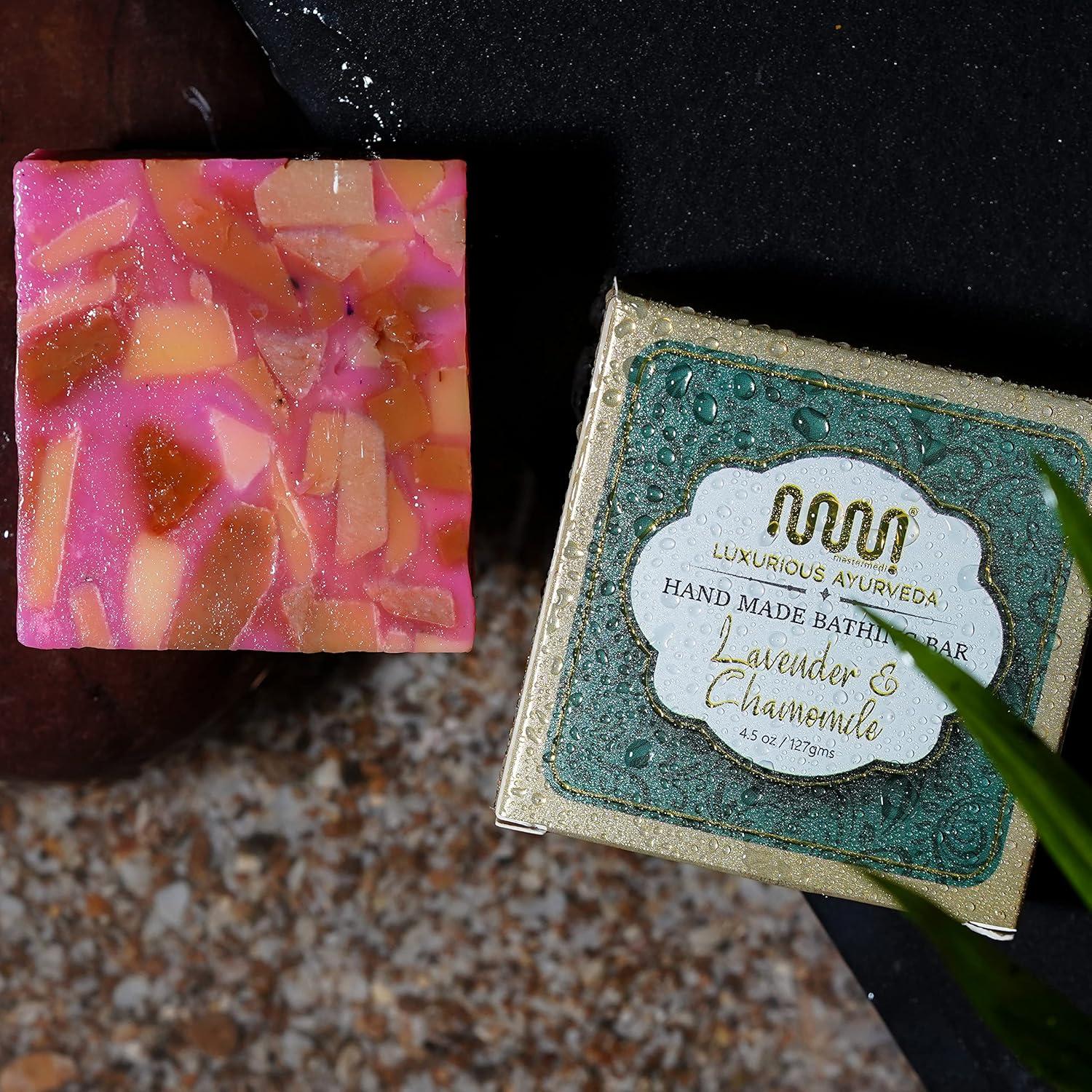 imagemastermedi All Natural Soap Bar Lavender amp Chamomile Softer amp Smoother Skin Handmade Organic Soap amp Natural Flavors More Moisturizing Than Ordinary Bar Soap Women amp Mens Bar Soap Pack of 3