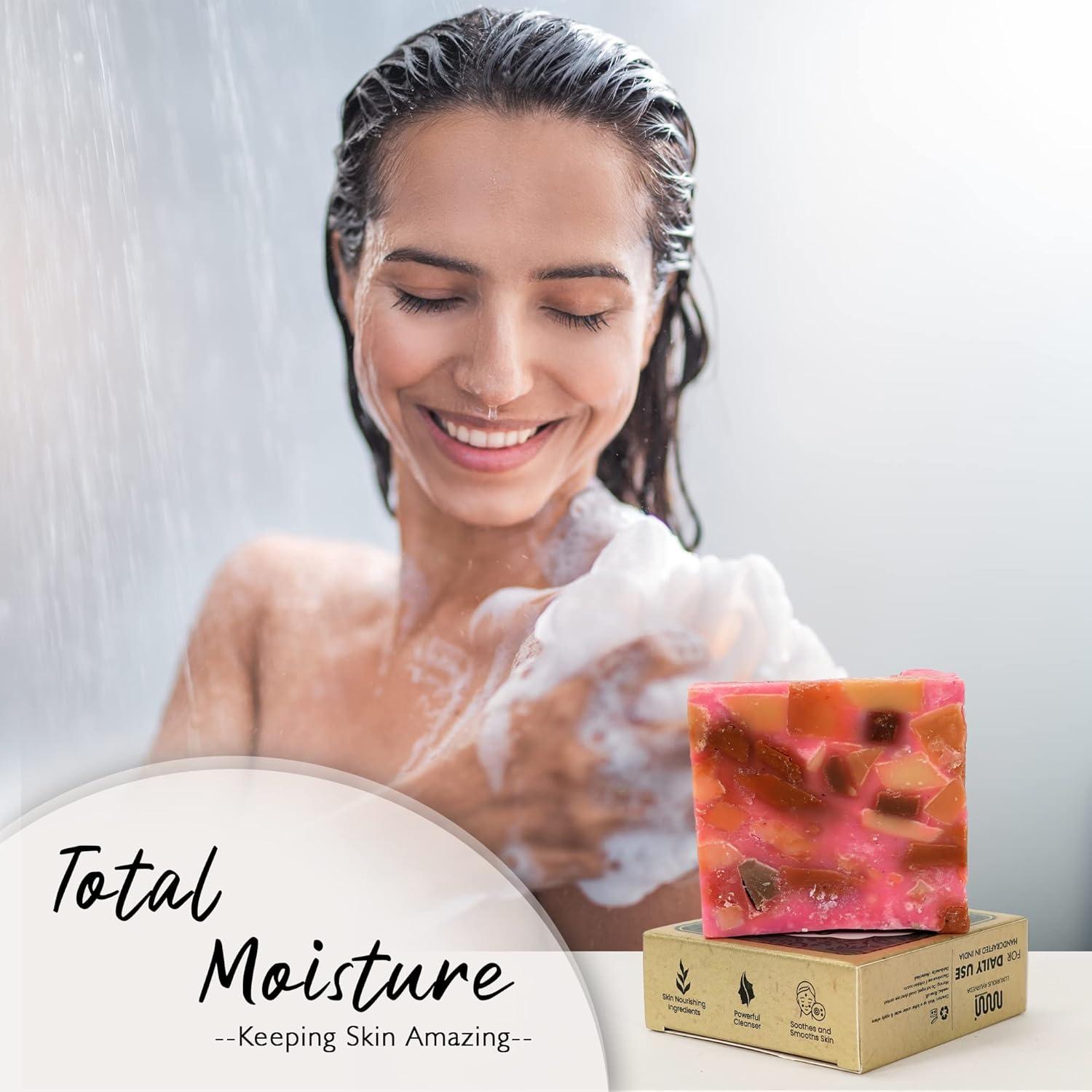 imagemastermedi All Natural Soap Bar Lavender amp Chamomile Softer amp Smoother Skin Handmade Organic Soap amp Natural Flavors More Moisturizing Than Ordinary Bar Soap Women amp Mens Bar Soap Pack of 1